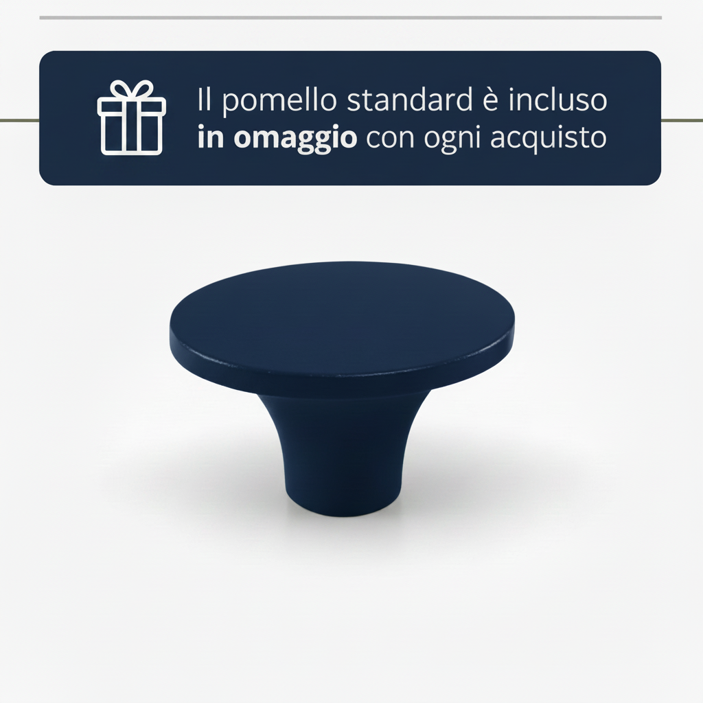 Pomello badge blu navy