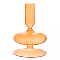 Blanc MariClò Portacandele Persimmon Collection in Vetro Arancio 8,8x8,8x13 cm.