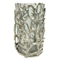 Porta Candele Vaso in Alluminio Aurea Collection 29 cm.