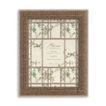 Blanc MariClò Portafoto Imago Collection in MDF e Lino con Decoro Botanico 15x20 cm.