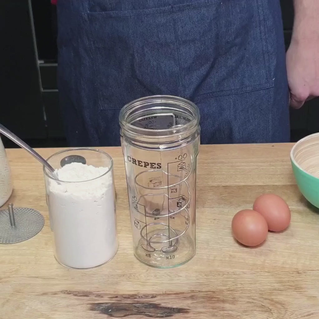 Cookut MIAM Shaker per Crêpes, Pancake e Waffle - Pastella Perfetta Senza Grumi