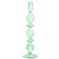 Blanc MariClò Porta Candela Medio in Vetro Verde Alcina Collection H. 30 cm.