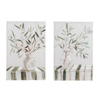 Blanc MariClò Coppia Quadri Racconti Collection Rami d'Ulivo 60x90 cm.