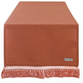 Blanc MariClò Runner con Frange Infinity Collection in 100% Cotone Ruggine 45x140 cm.
