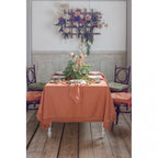 Blanc MariClò Runner con Frange Infinity Collection in 100% Cotone Ruggine 45x140 cm.