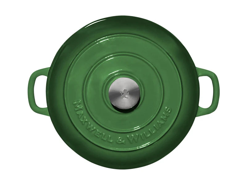 Maxwell & Williams Cast Iron Collection Tegame Basso Braiser in Ghisa Smaltata English Racing Green 3,3 litri 27 cm.