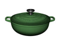 Maxwell & Williams Cast Iron Collection Casseruola Rotonda in Ghisa Smaltata English Racing Green 4 litri 26 cm.