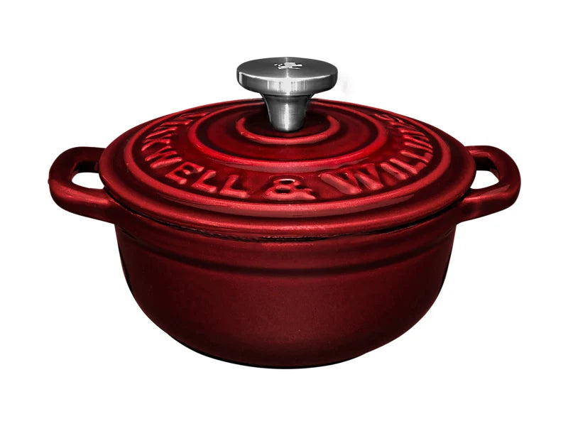 Maxwell & Williams Cast Iron Collection Mini Cocotte in Ghisa Smaltata Merlot 260 ml 9,5 cm.