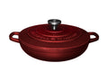 Maxwell & Williams Cast Iron Collection Tegame Basso Braiser in Ghisa Smaltata Merlot 3,3 litri 27 cm.