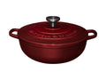 Maxwell & Williams Cast Iron Collection Casseruola Rotonda in Ghisa Smaltata Merlot 4 litri 26 cm.