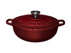 Maxwell & Williams Cast Iron Collection Casseruola Rotonda in Ghisa Smaltata Merlot 4 litri 26 cm.