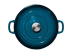 Maxwell & Williams Cast Iron Collection Casseruola Rotonda in Ghisa Smaltata Midnight Blue 6,2 litri 28 cm.