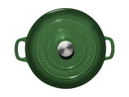 Maxwell & Williams Cast Iron Collection Casseruola Rotonda in Ghisa Smaltata English Racing Green 6,2 litri 28 cm.