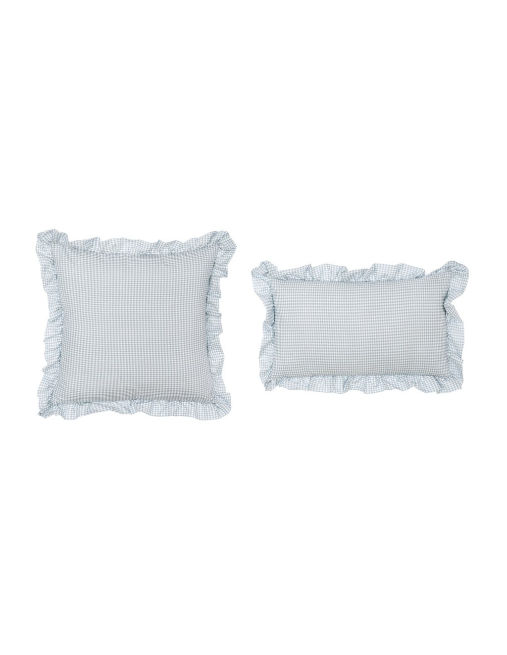 Blanc MariClò Cuscino con Gala Sogno Vichy Collection in Microfibra Verde Tenero