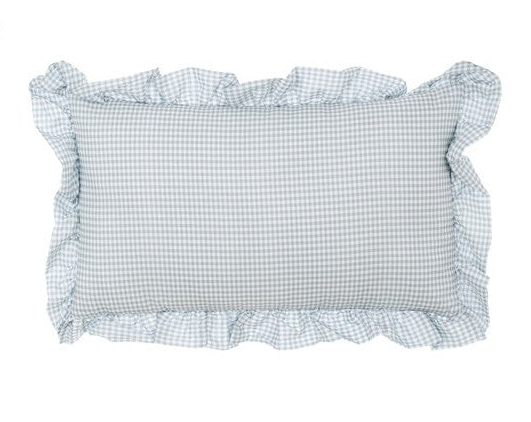 Blanc MariClò Cuscino con Gala Sogno Vichy Collection in Microfibra Verde Tenero