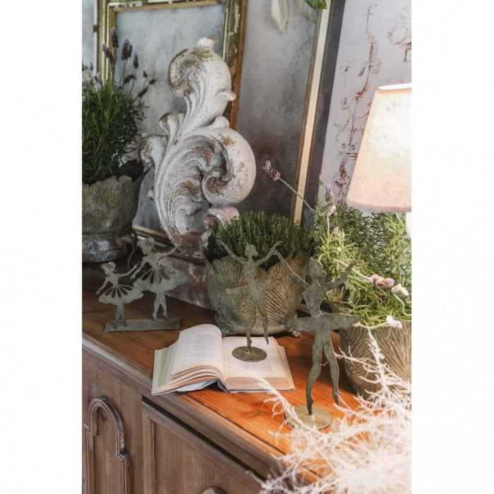Decorazione in Ferro Ballerina Giardino Segreto Collection 21 cm.