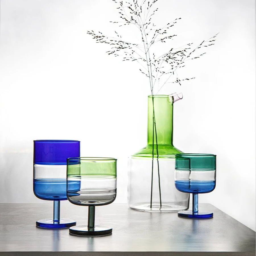 Livellara Milano Brocca con Manico Stacks Collection in Vetro Borosilicato H23 Ø12,5 cm. 1250 ml.