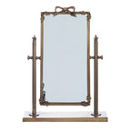 Blanc MariClò Specchio da Tavolo Artemisia Collection in Metallo Brunito 25,5x36,5x7,5 cm.