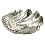 Blanc MariClò Centrotavola Aurea Collection in Alluminio Nichelato a Conchiglia H.42 cm.