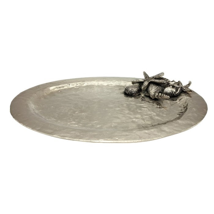 Vassoio Centrotavola in Alluminio Aurea Collection 46 cm.