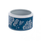 Blanc MariClò Svuota Tasche Chinoiserie Collection in Porcellana Blu con Coperchio 14x10x14 cm.