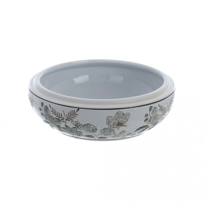 Blanc MariClò Svuota Tasche Chinoiserie Collection in Porcellana con Coperchio 20x12x20 cm.