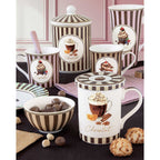 Easy Life Set 4 Piatti Dessert Sweet Moments Porcellana Fine D 19 cm.