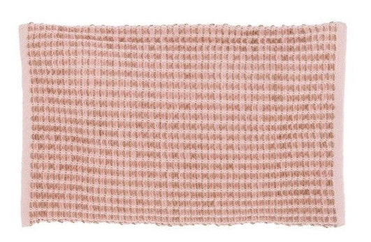 Blanc MariClò Tappeto da Bagno Row Attitude Collection in Cotone e Juta Rosa 50x80 cm.