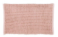 Blanc MariClò Tappeto da Bagno Row Attitude Collection in Cotone e Juta Rosa 50x80 cm.
