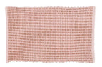 Blanc MariClò Tappeto da Bagno Row Attitude Collection in Cotone e Juta Rosa 50x80 cm.