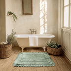 tappeto con Doppia Gala Bagno Chiaro Collection 60x120 cm. Verde
