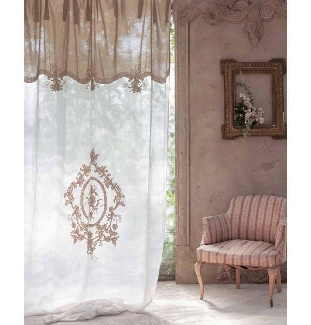 Tenda Dentelle Collection Blanc Mariclò 140x300 cm. Bicolore