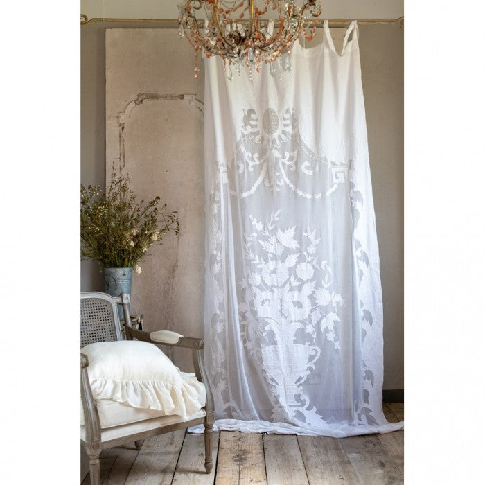 Tenda Dentelle Collection Blanc Mariclò 140x290 cm. Bianco