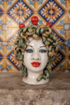 Testa di Moro Medusa - Stile Caltagirone