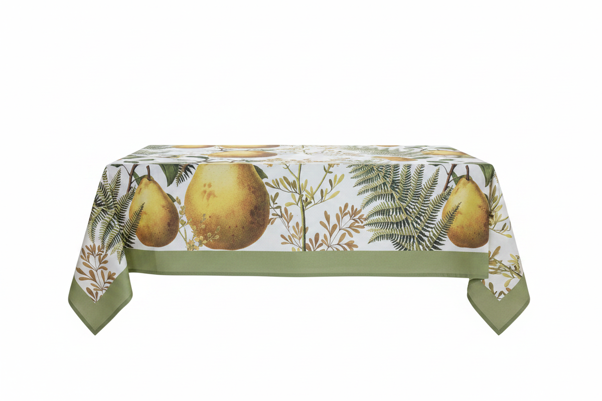 Tovaglia Frutti d'Autunno su fondo bianco