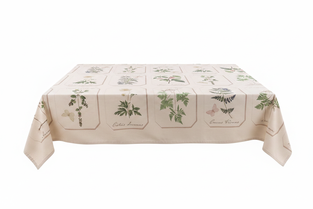 Tovaglia Le Botanique senza nappine