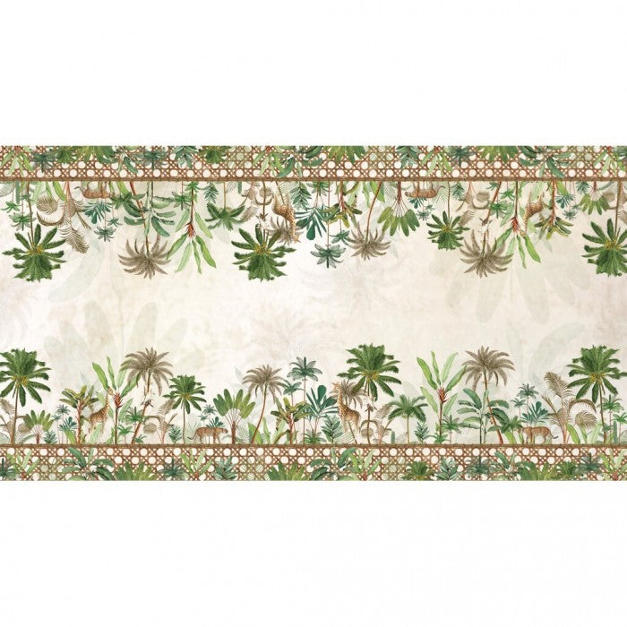 Blanc MariClò Tovaglia Palmeraie Collection in Cotone e Fibra Sintetica 150x290 cm.