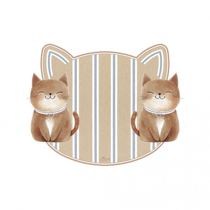 Tovaglietta in Vinile Funny Animals Collection 46x38 cm.