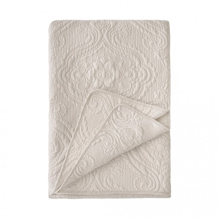 Trapunta Matrimoniale Sogno toscano Collection 260x260 cm. Beige