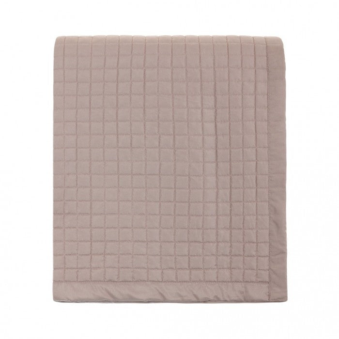 Trapunta Matrimoniale Aurora Collection 260x260 cm. Rosa Antico