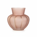 Vaso Bombato Vetro Rosa