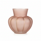 Vaso Bombato Vetro Rosa
