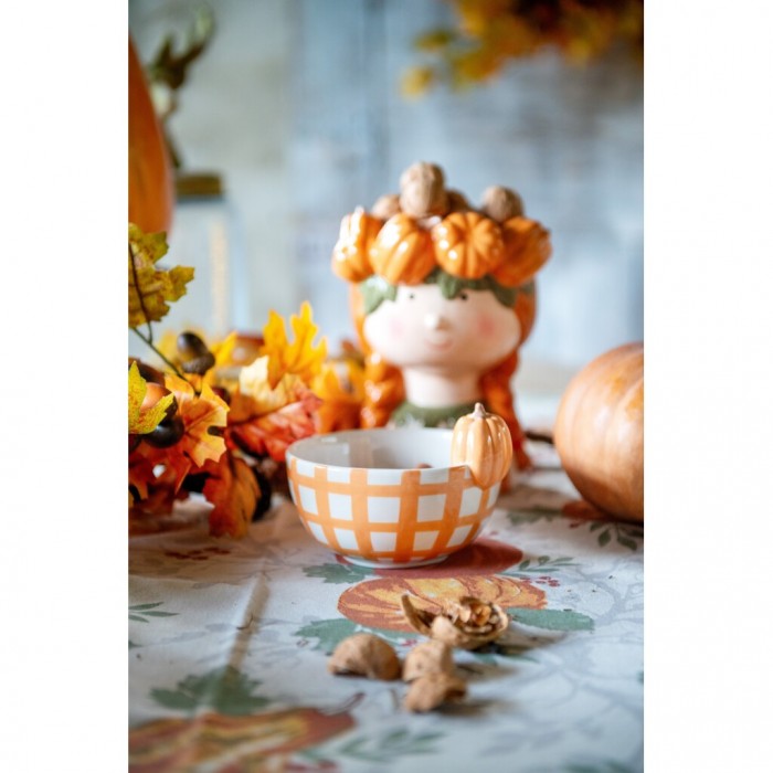 Blanc MariClò Vaso Gourmandise d'Automne in Ceramica H. 20,60 cm. D. 15 cm.