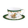 Easy Life Set 2 Tazze Cappuccino con Piattino Forest Dream 240 ml.